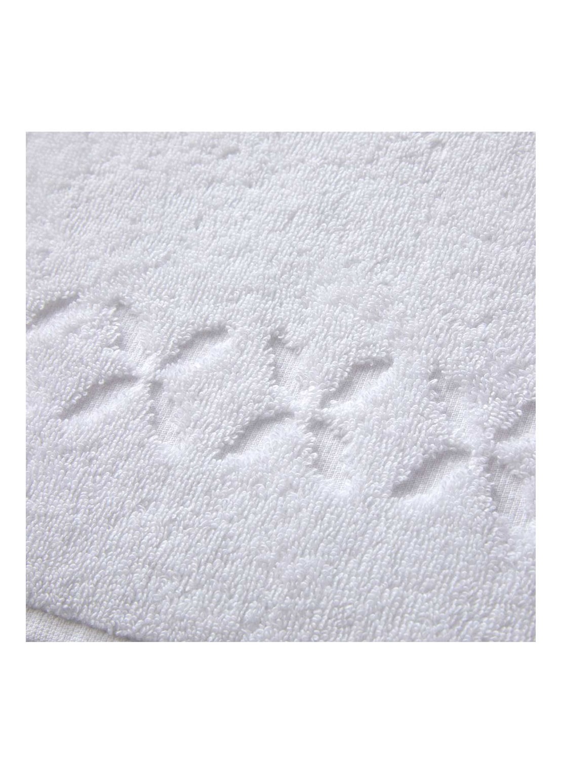 Yves Delorme Nature badhanddoek - 550 gr/m2 - 55 x 100 cm  - detail 3 wit