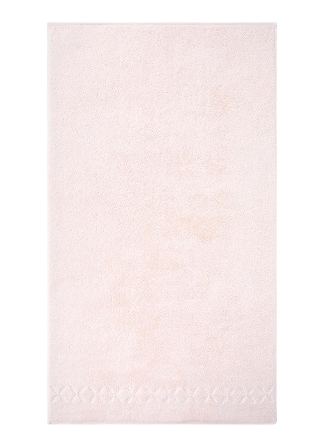 Yves Delorme Nature badhanddoek - 550 gr/m2 - 55 x 100 cm  - voorkant 2 lichtroze