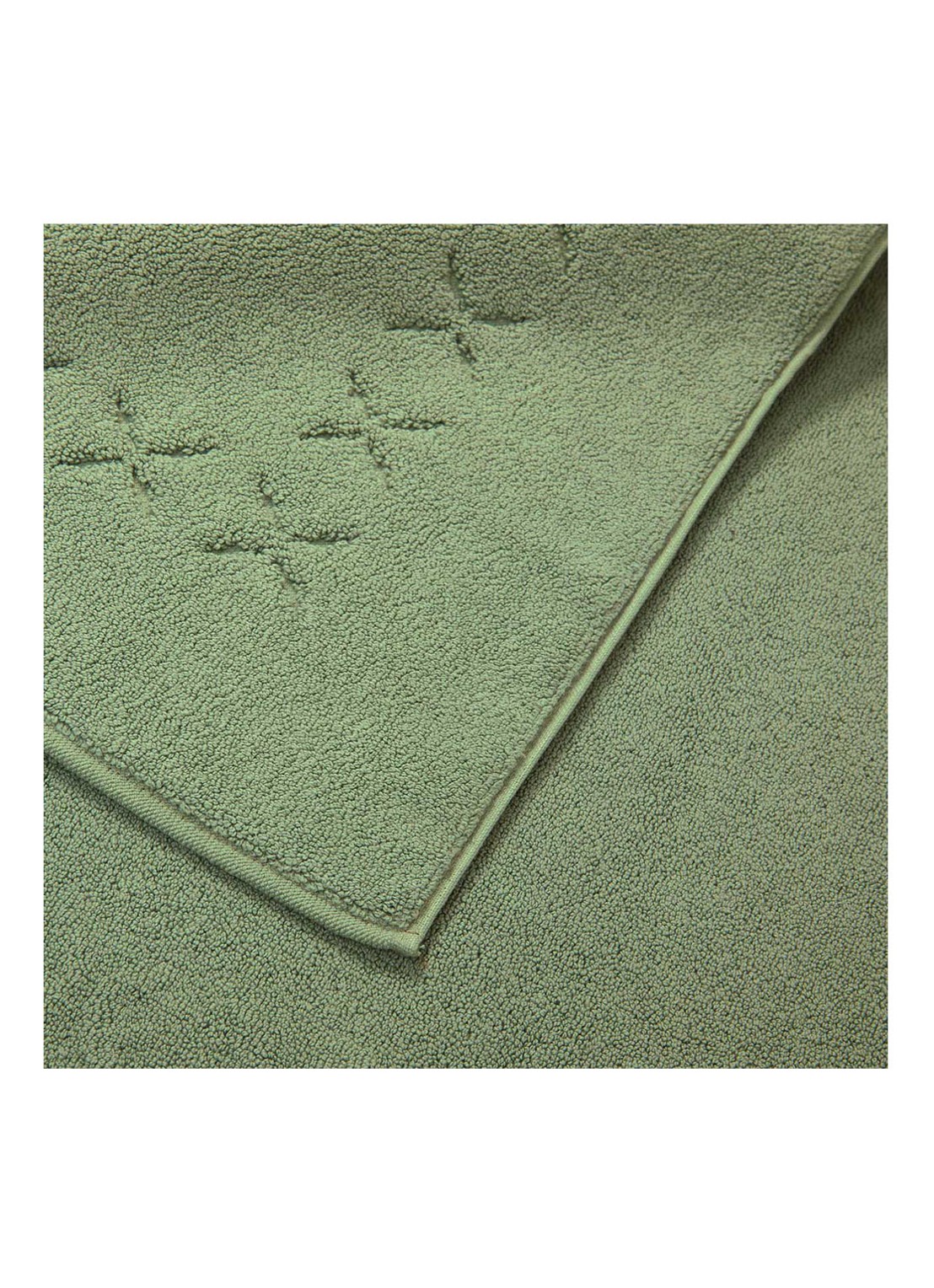 Yves Delorme Nature badmat 55 x 90 cm - detail groen