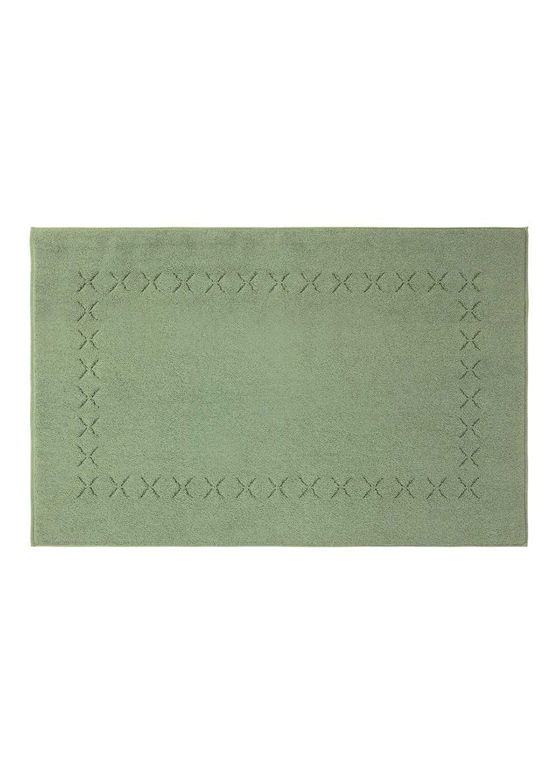 Yves Delorme Nature badmat 55 x 90 cm - voorkant 2 groen