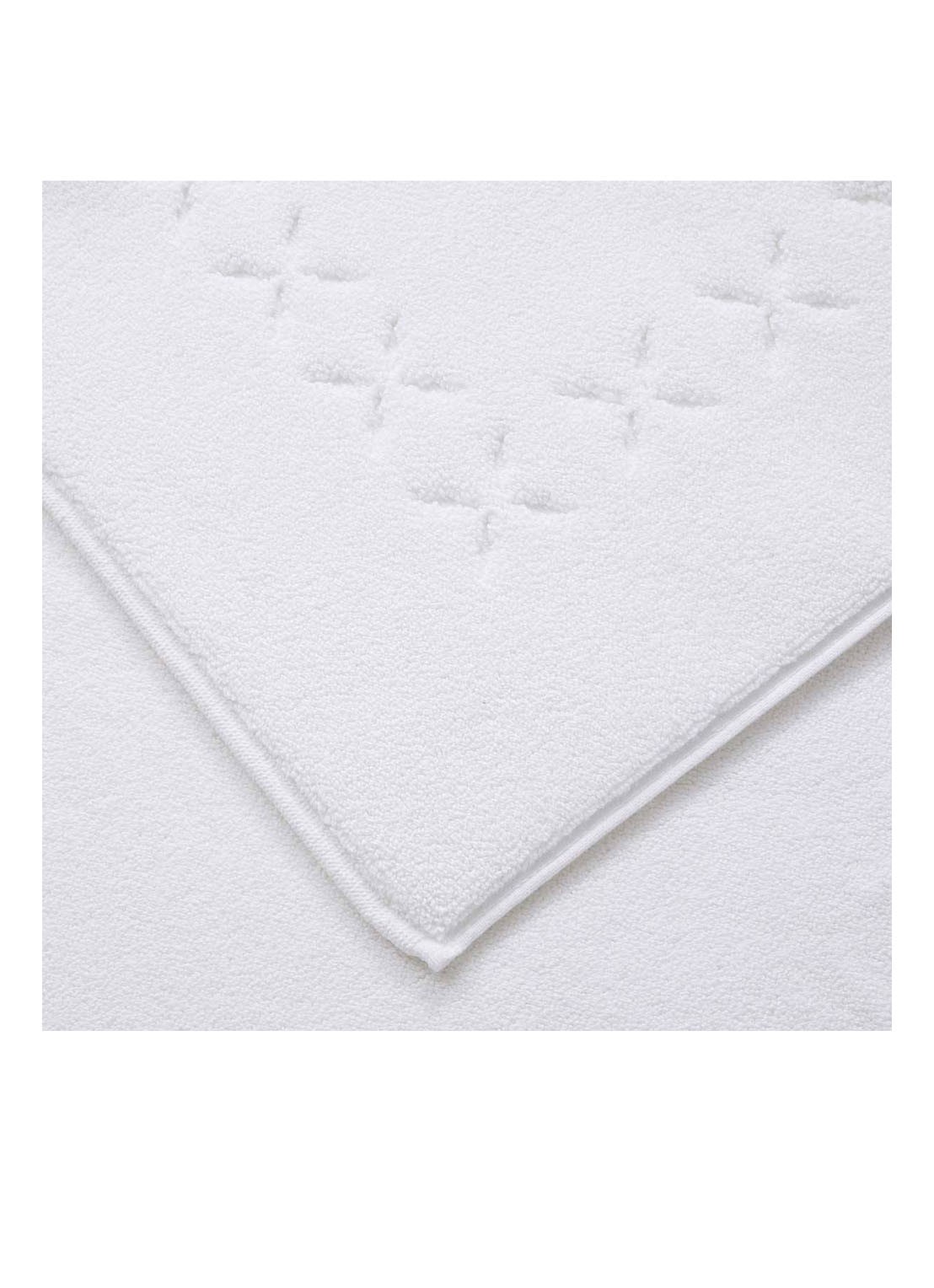 Yves Delorme Nature badmat 55 x 90 cm - achterkant 3 wit