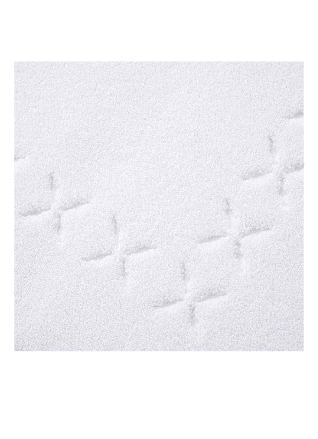 Yves Delorme Nature badmat 55 x 90 cm - voorkant 2 wit