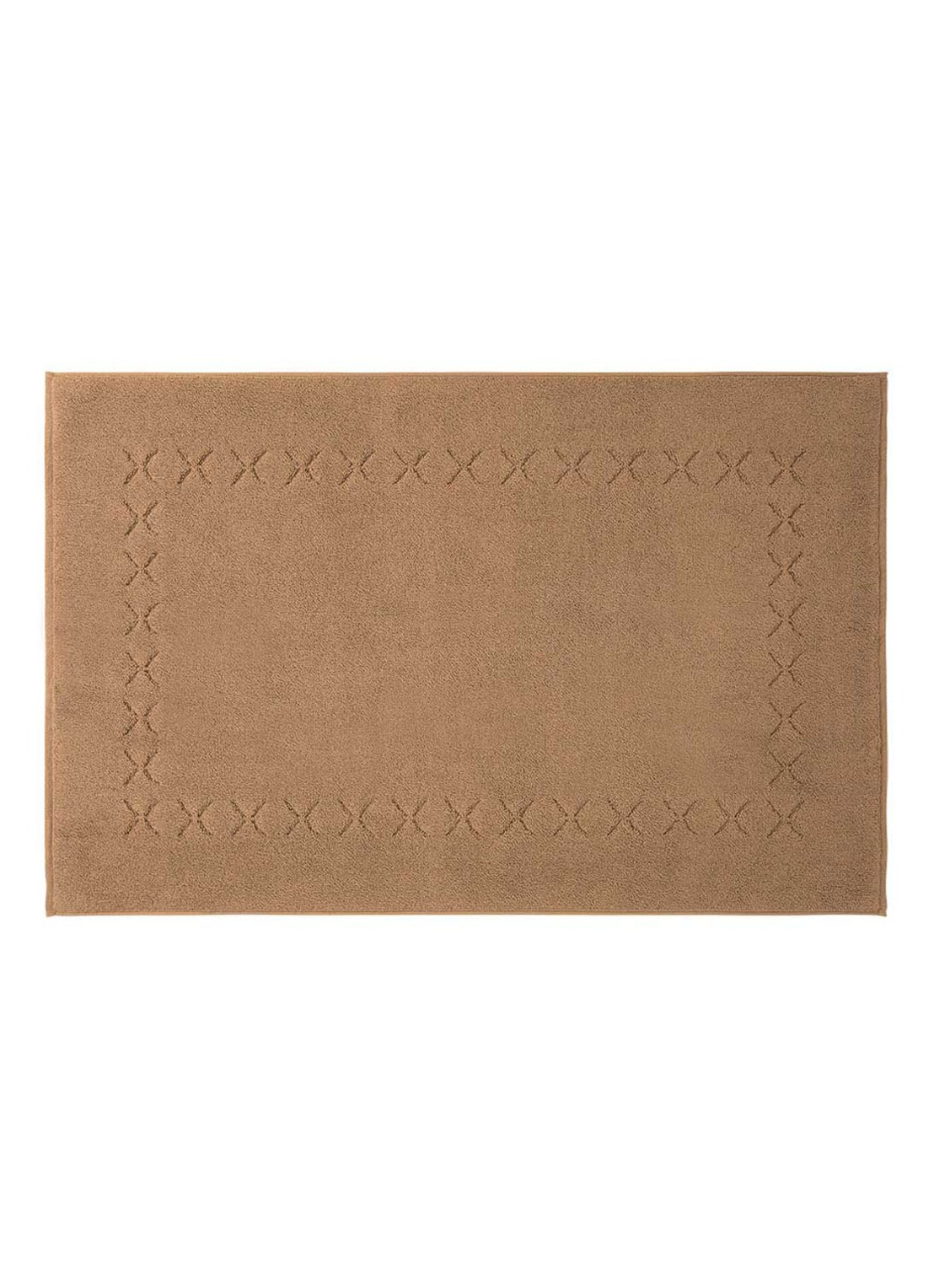 Yves Delorme Nature badmat 55 x 90 cm - voorkant 2 camel