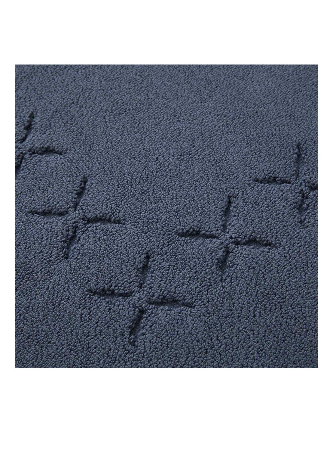 Yves Delorme Nature badmat 55 x 90 cm - voorkant 2 donkerblauw
