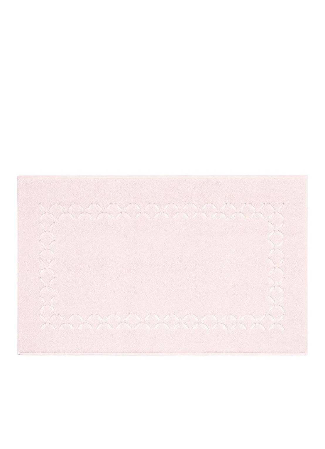 Yves Delorme Nature badmat 55 x 90 cm - voorkant lichtroze