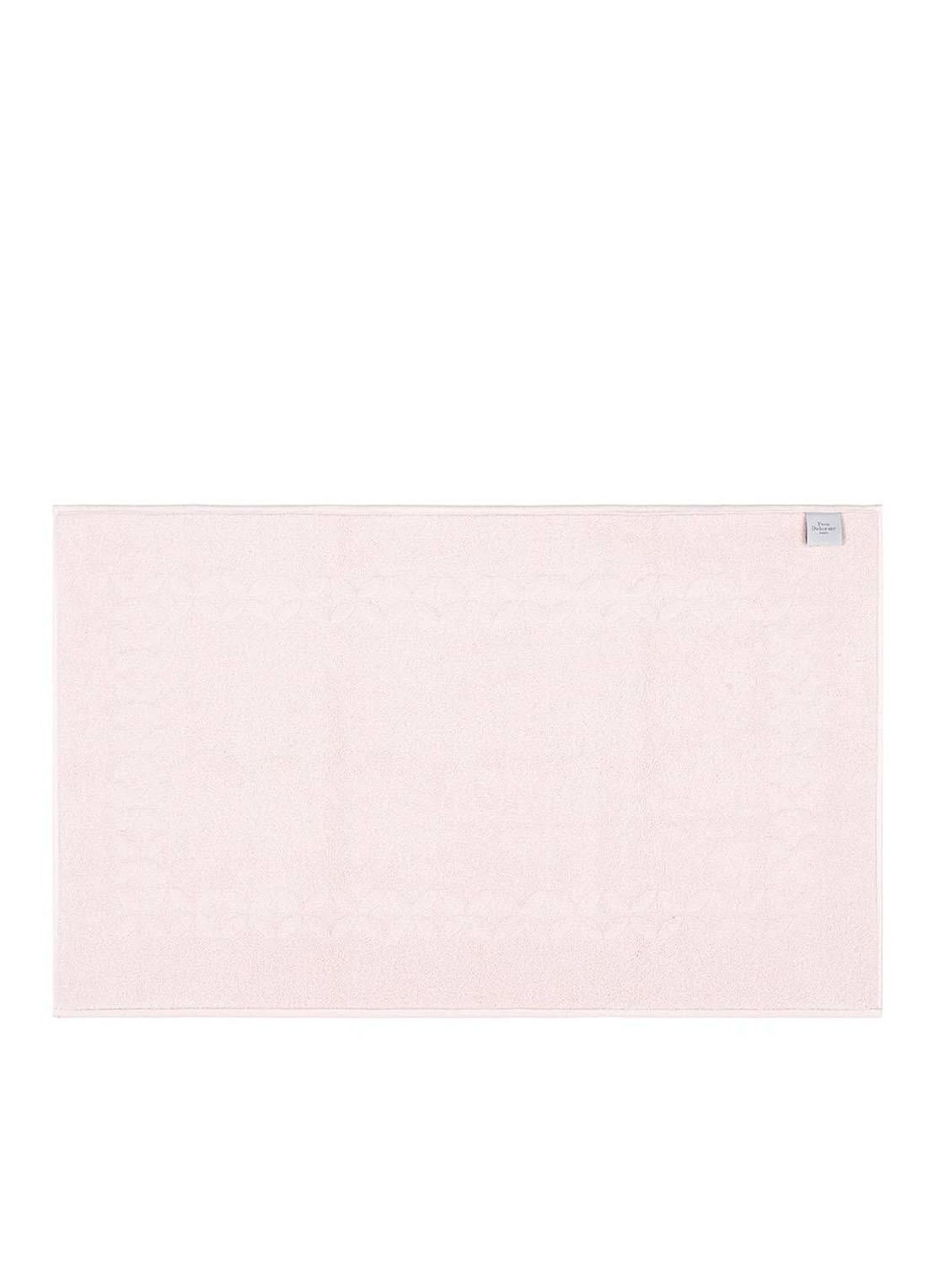 Yves Delorme Nature badmat 55 x 90 cm - voorkant 2 lichtroze