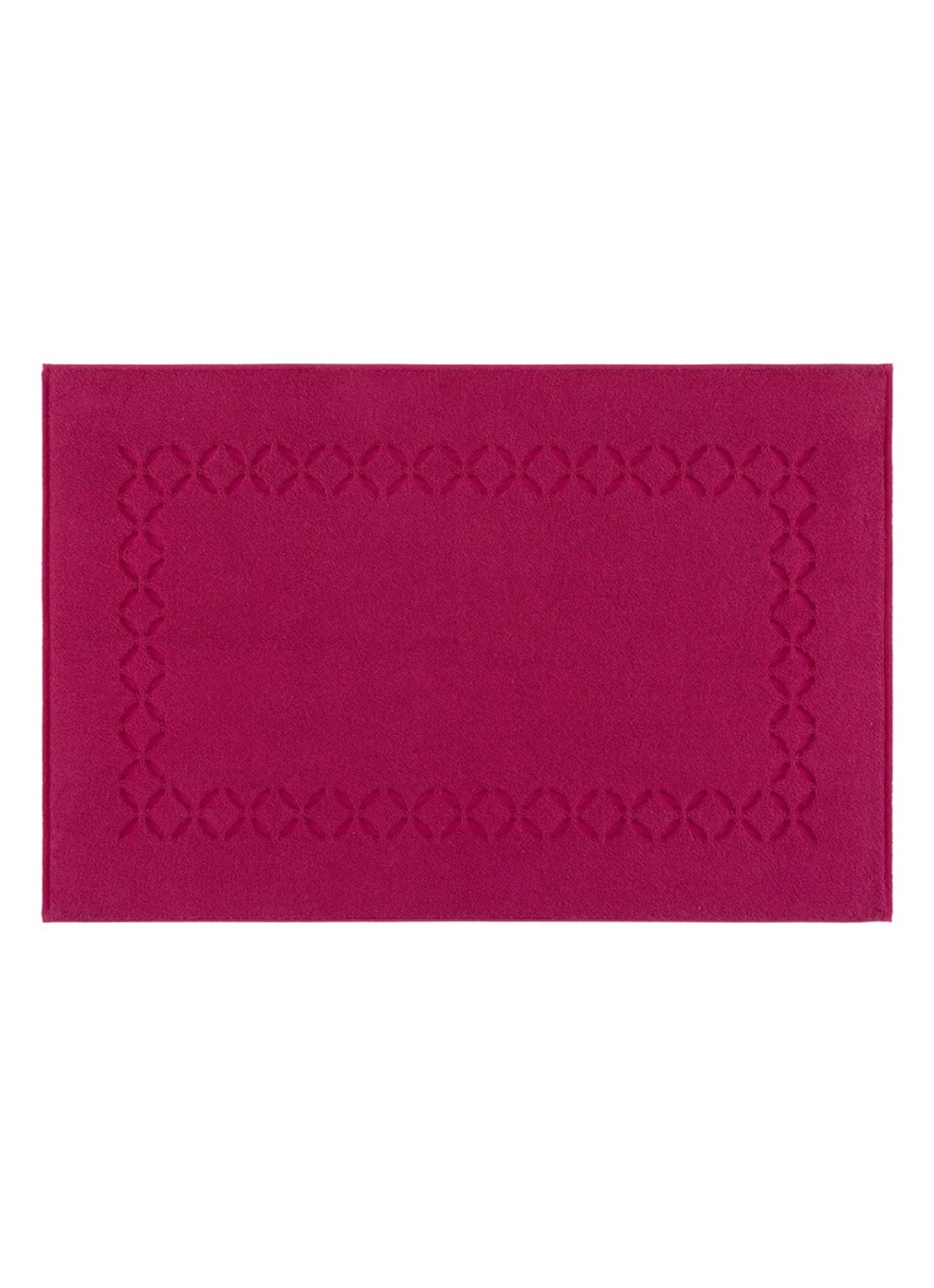 Yves Delorme Nature badmat 55 x 90 cm - voorkant fuchsia