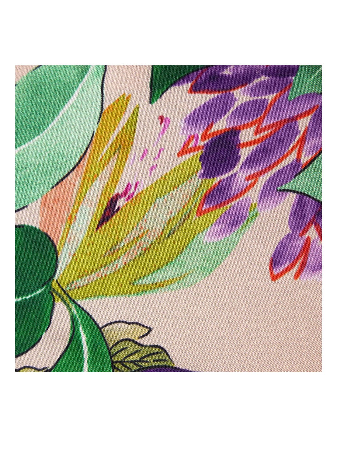 Yves Delorme Parfum bedsprei van zijde - detail 4 wit