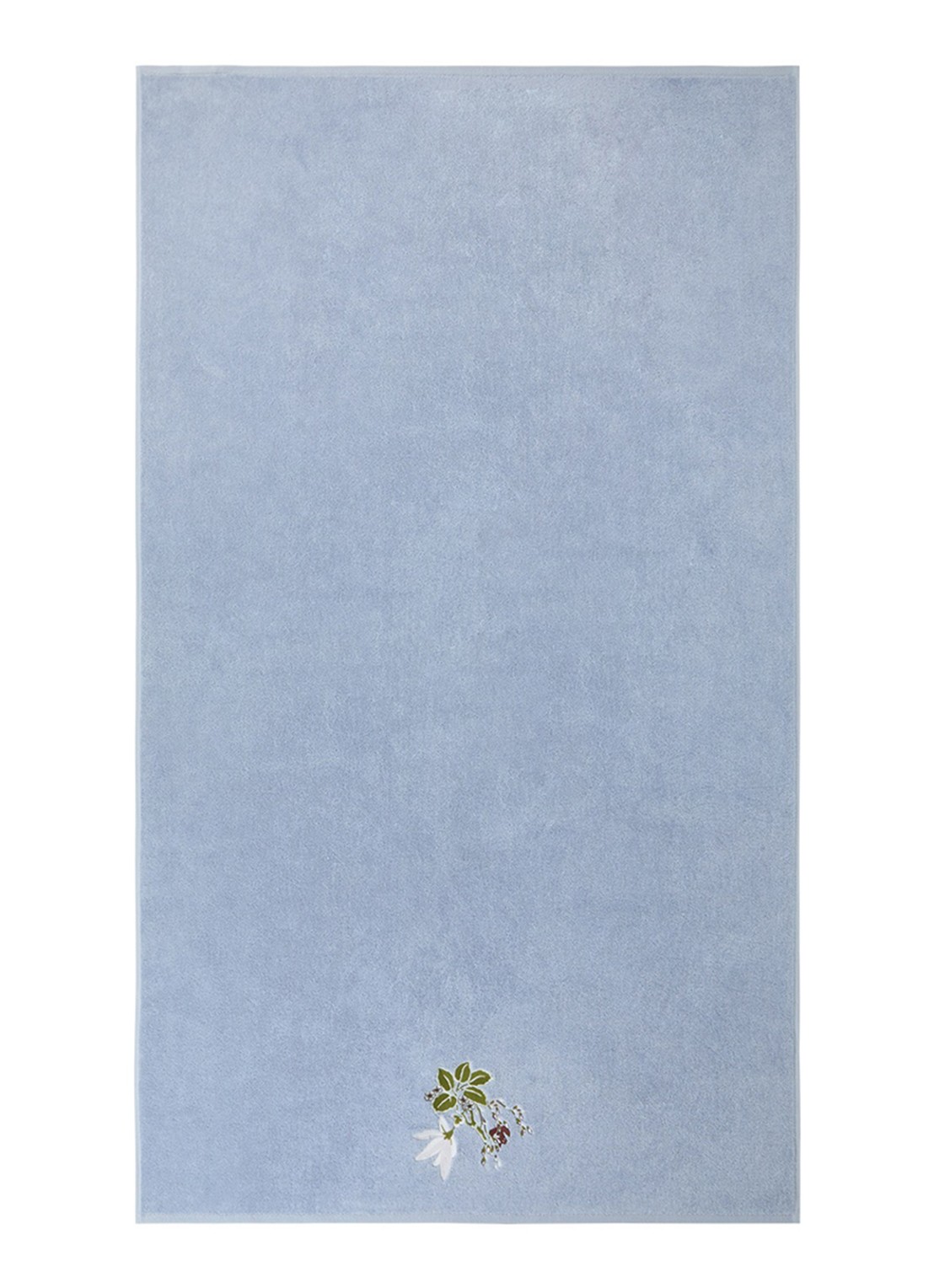 Yves Delorme Rameau badlaken - 450 gr/m2 - 92 x 160 cm - voorkant lichtblauw