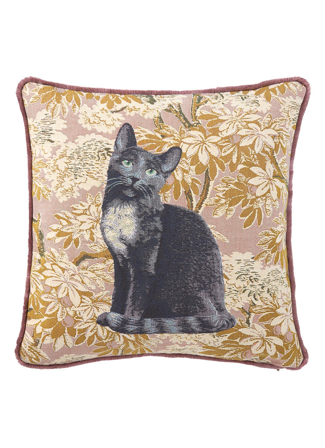 Yves Delorme Scarlett sierkussenhoes 45 x 45 cm - voorkant rood