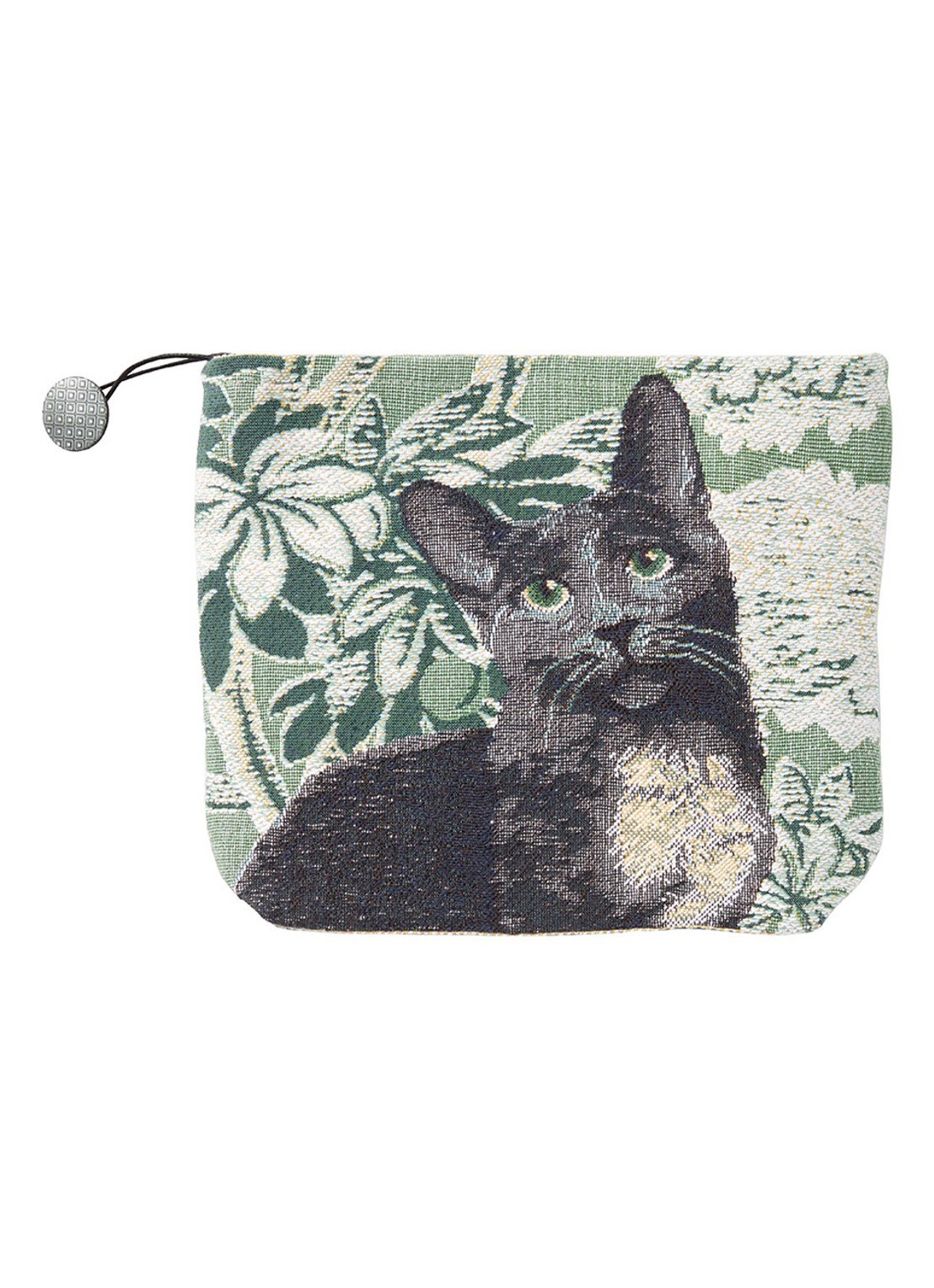 Yves Delorme Scarlett toilettas met print - voorkant groen