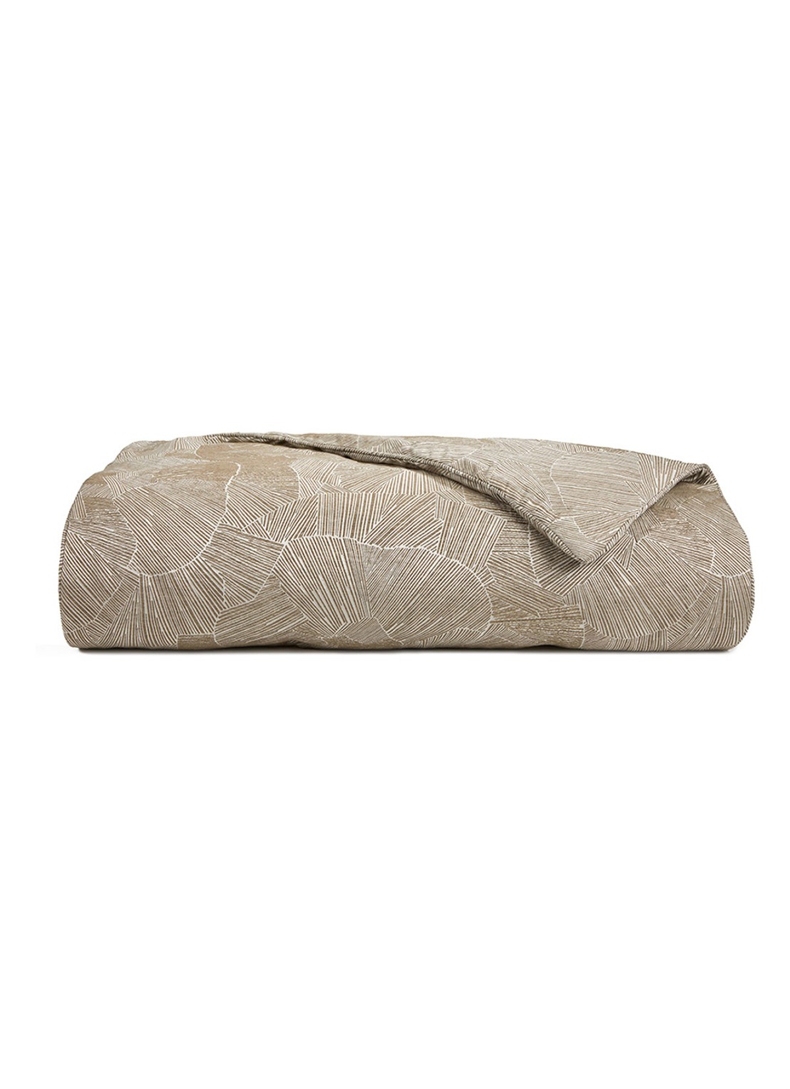 Yves Delorme Séquoia bedsprei 80 x 220 cm - voorkant 2 beige