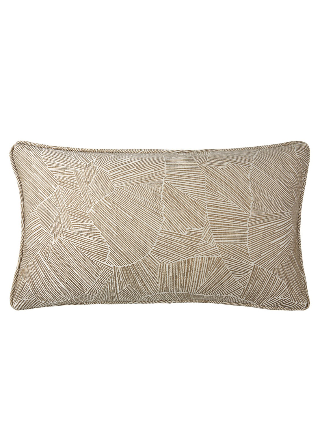 Yves Delorme Séquoia sierkussenhoes 33 x 57 cm - voorkant beige