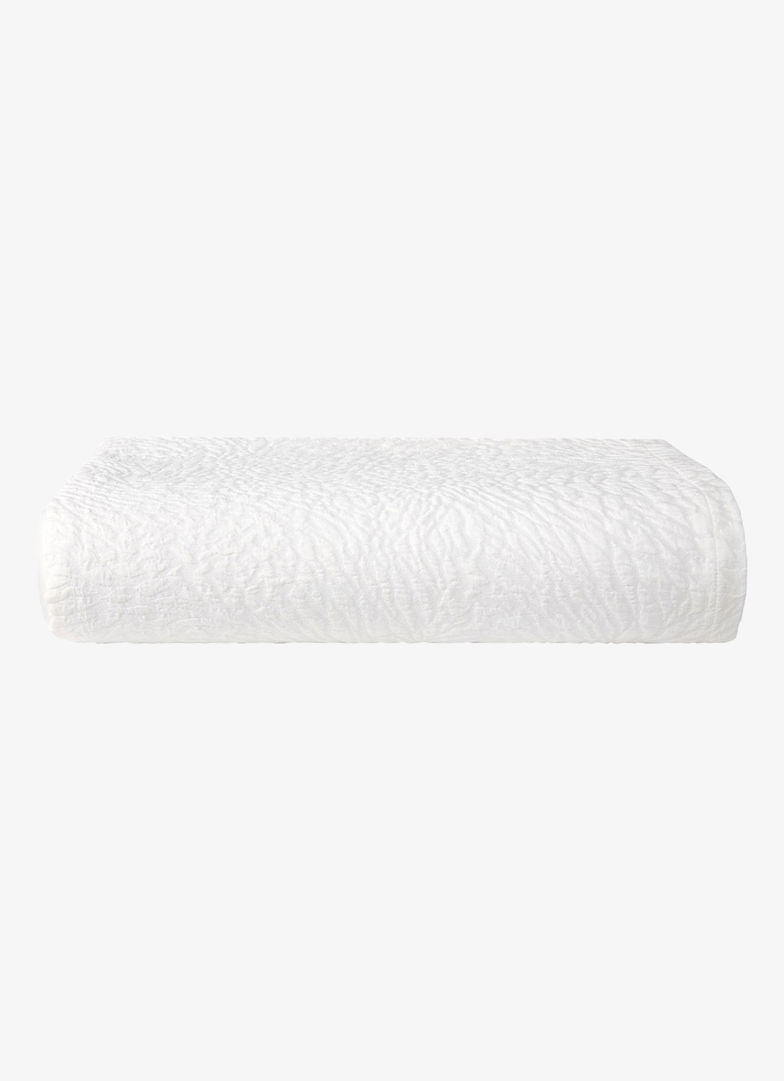 Yves Delorme Souvenir bedsprei in katoenblend - voorkant 2 wit