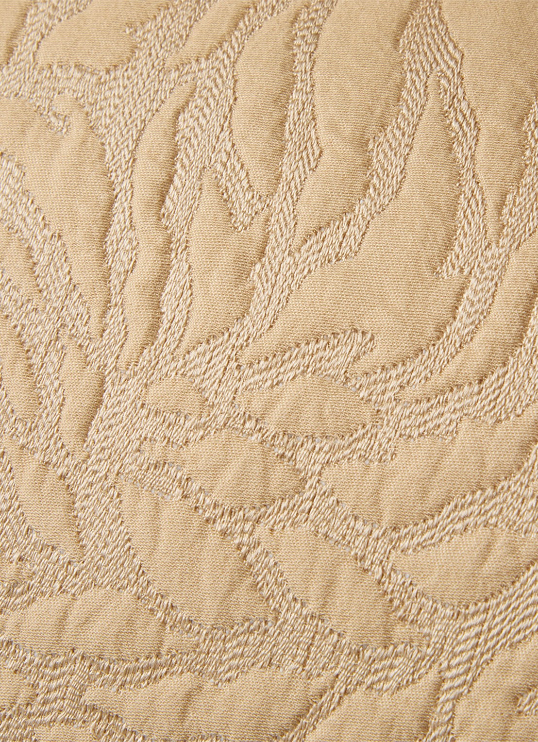 Yves Delorme Souvenir kussenhoes in zijdeblend 33 x 57 cm - achterkant 3 beige