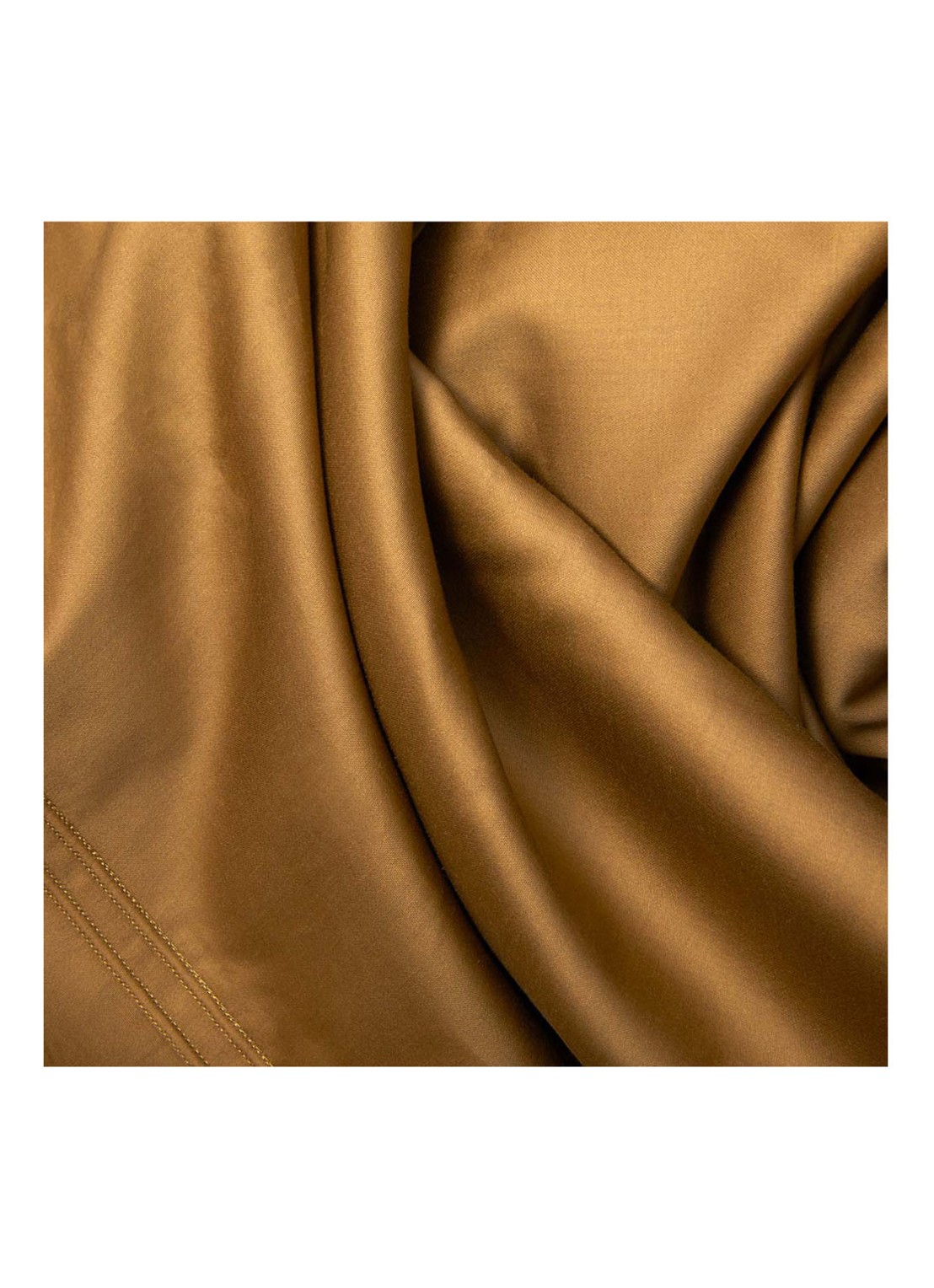 Yves Delorme Triomphe laken van katoensatijn 310TC - detail 3 brons