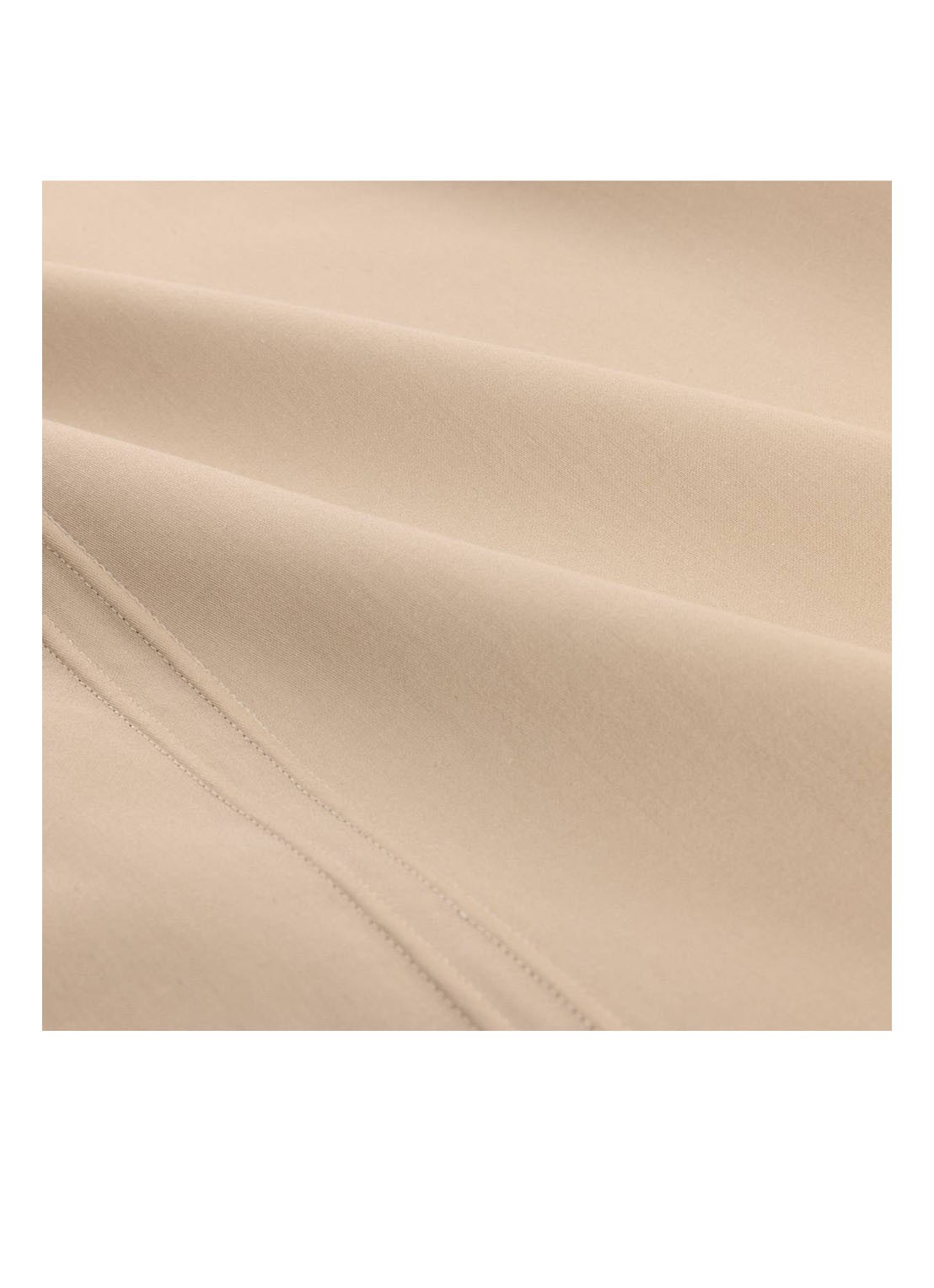 Yves Delorme Triomphe laken van katoensatijn 310TC - detail 7 zand