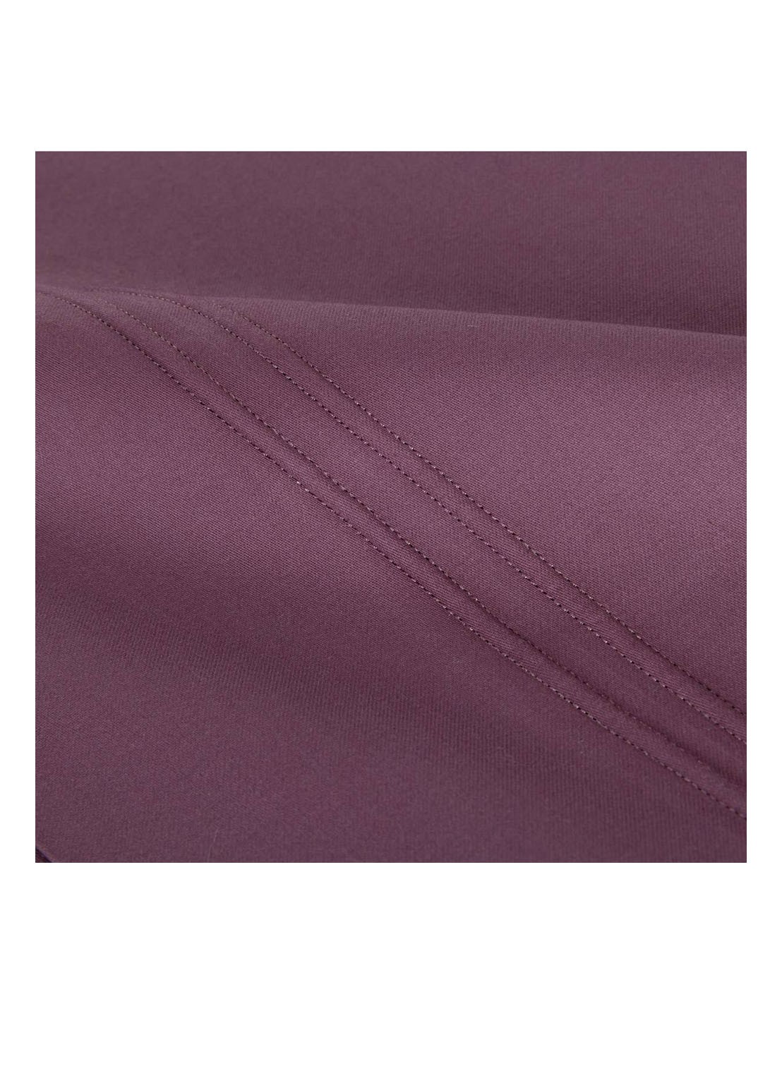 Yves Delorme Triomphe laken van katoensatijn 310TC - detail 5 aubergine