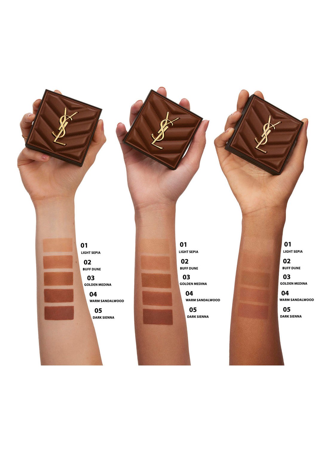 Yves Saint Laurent All Hours Hyper Bronze - bronzer - detail 4 light sepia