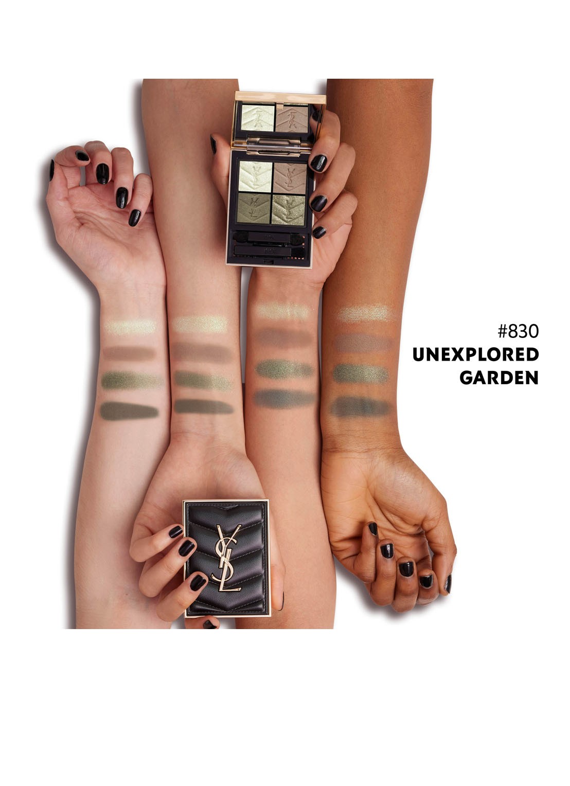 Yves Saint Laurent Couture Mini Clutch - oogschaduwpalette - detail 4 n° 830 unexplored garden