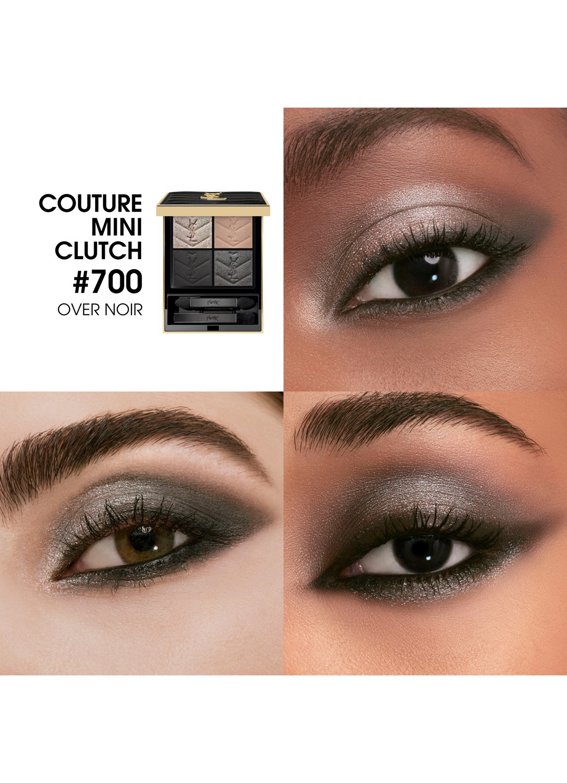 Yves Saint Laurent Couture Mini Clutch – travel size oogschaduw palette - detail 4 700 over noir