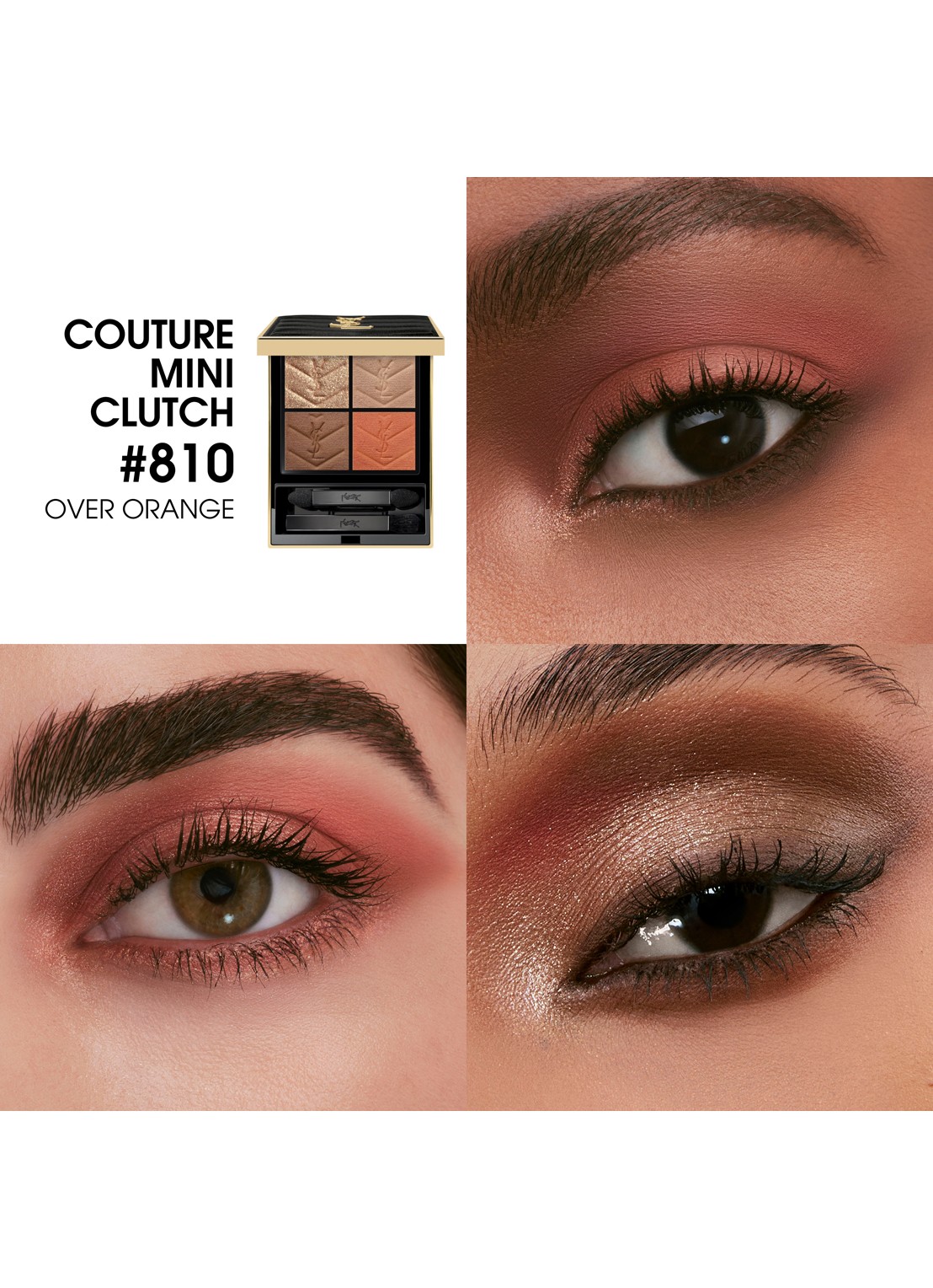 Yves Saint Laurent Couture Mini Clutch – travel size oogschaduw palette - detail 5 810 over orange