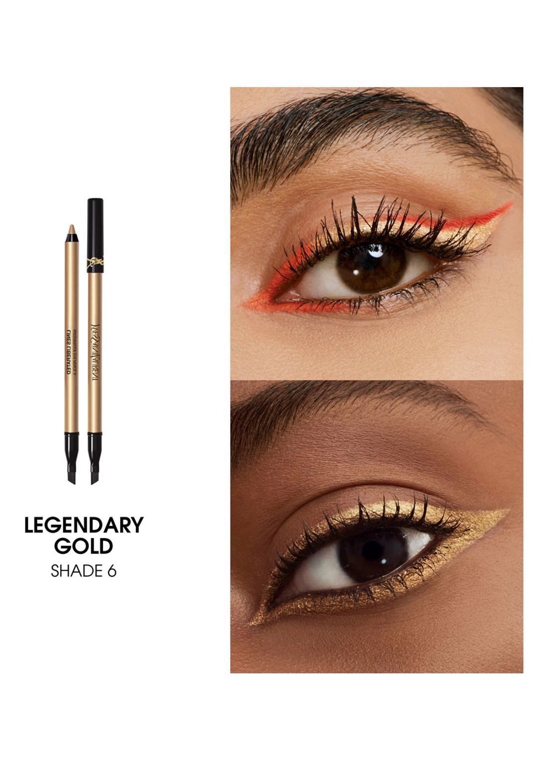 Yves Saint Laurent Lines Liberated - waterproof oogpotlood - detail 3 06 legendary gold 