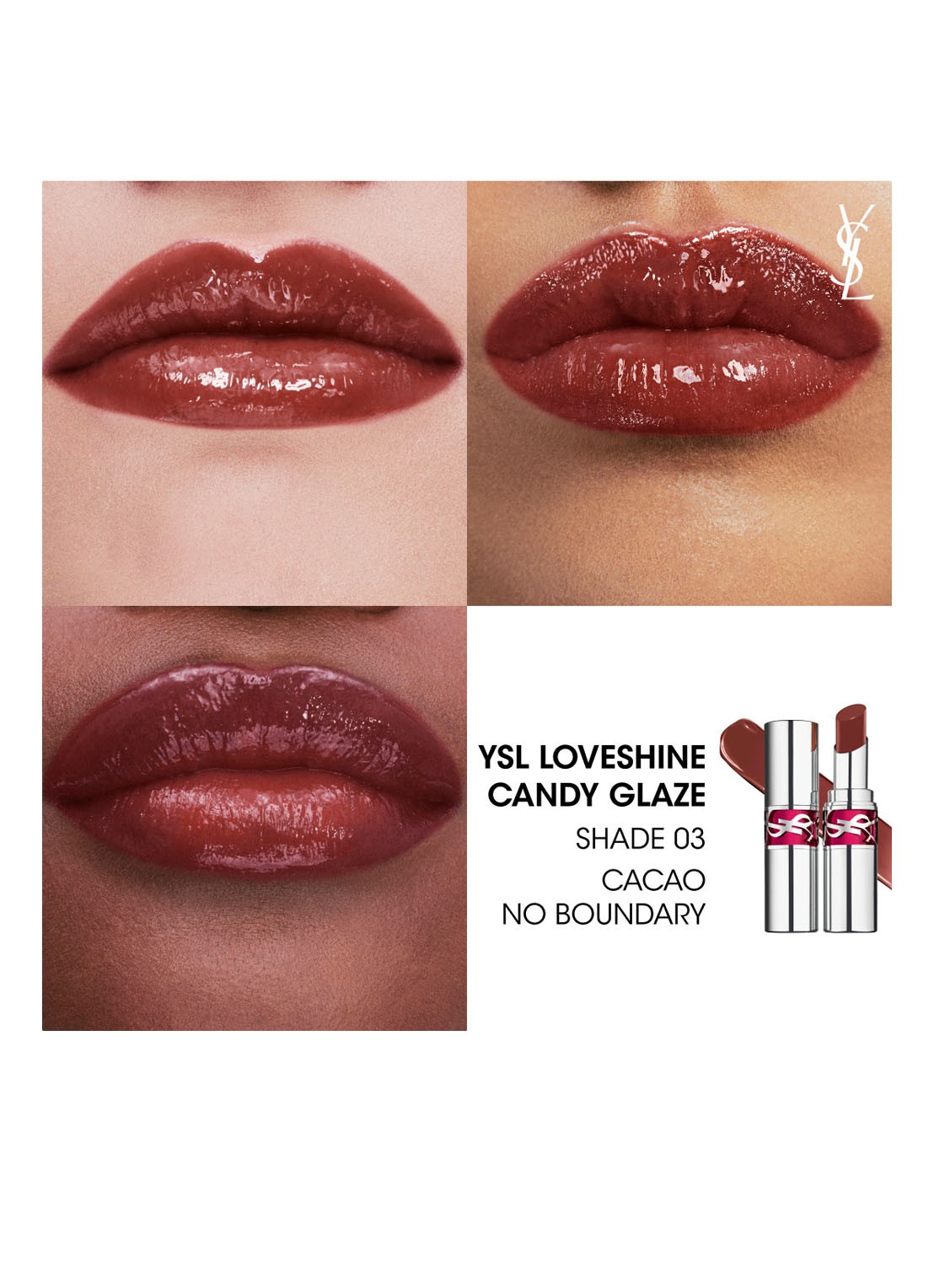 Yves Saint Laurent Loveshine Candy Glaze - lipgloss - detail 3 03 cacao no boundary