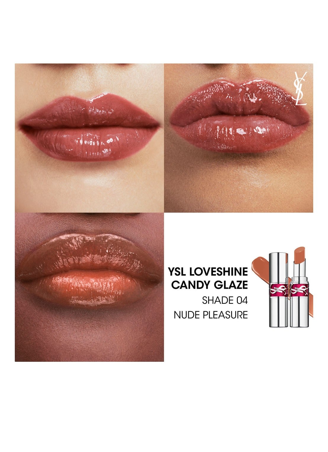 Yves Saint Laurent Loveshine Candy Glaze - lipgloss - detail 5 04 nude pleasure