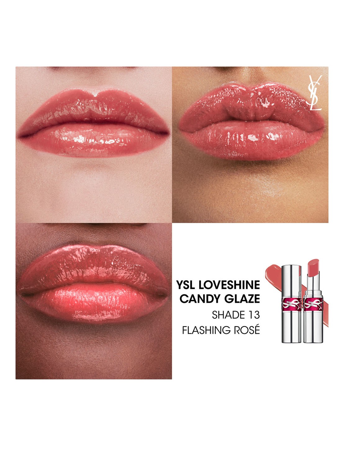 Yves Saint Laurent Loveshine Candy Glaze - lipgloss - detail 5 13 flashing rosé