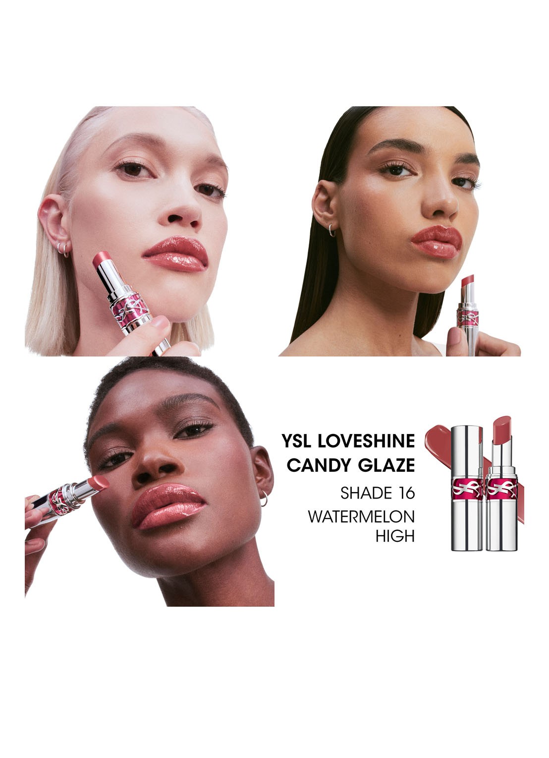 Yves Saint Laurent Loveshine Candy Glaze - lipgloss - detail 3 16 watermelon high