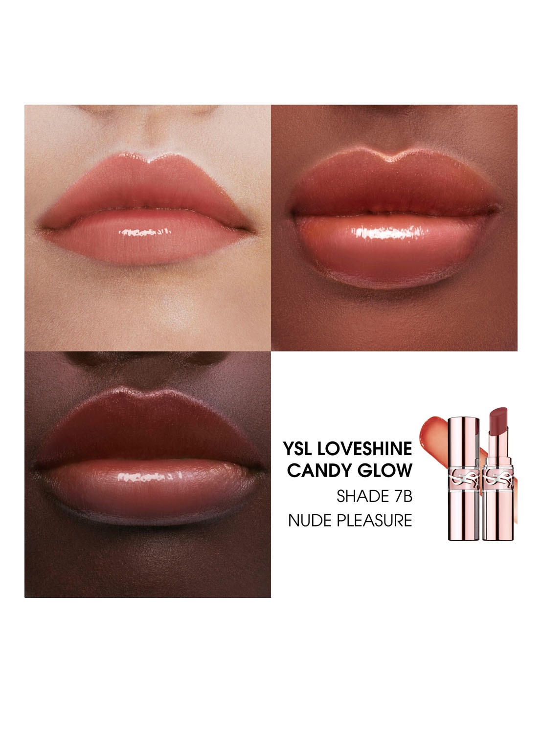 Yves Saint Laurent  Loveshine Candy Glow - getinte lipbalsem - detail 3 7b nude pleasure