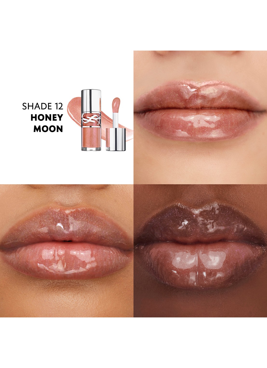 Yves Saint Laurent Loveshine Gloss - hydraterende lipolie  - detail 3 12 honey moon