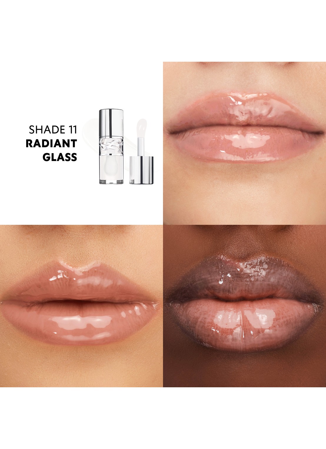 Yves Saint Laurent Loveshine Gloss - hydraterende lipolie  - detail 3 11 radiant glass