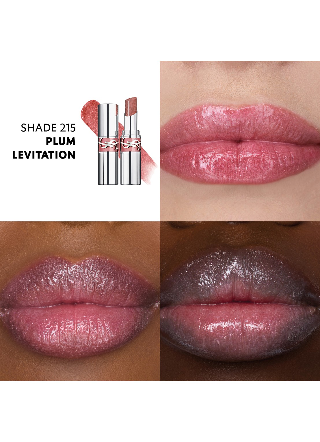 Yves Saint Laurent Loveshine Lipstick  - detail 4 215 plum levitation