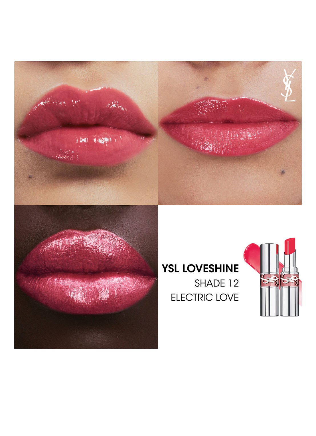 Yves Saint Laurent Loveshine - lipstick - detail 4 12 electric love