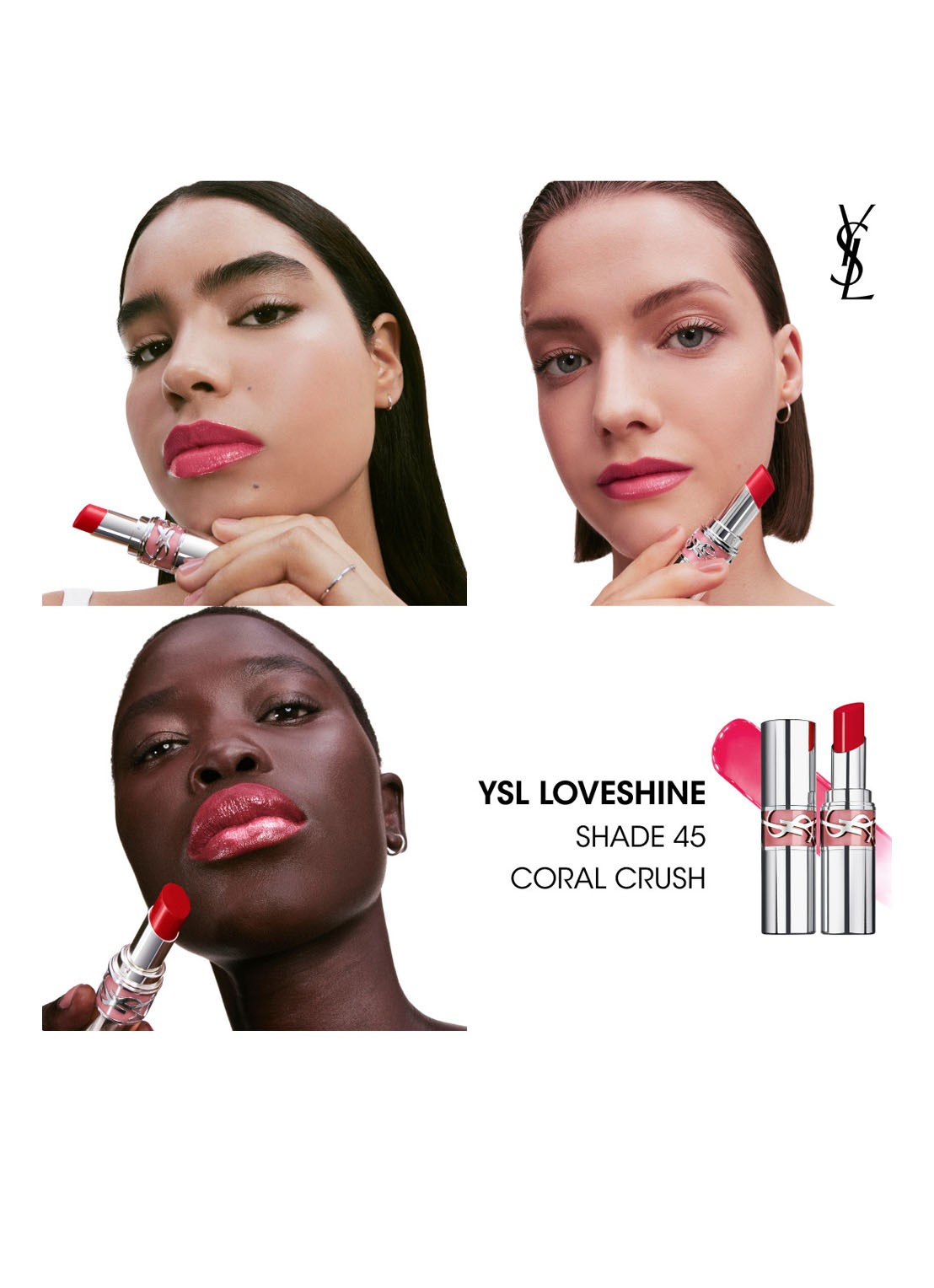 Yves Saint Laurent Loveshine - lipstick - detail 7 45 coral crush