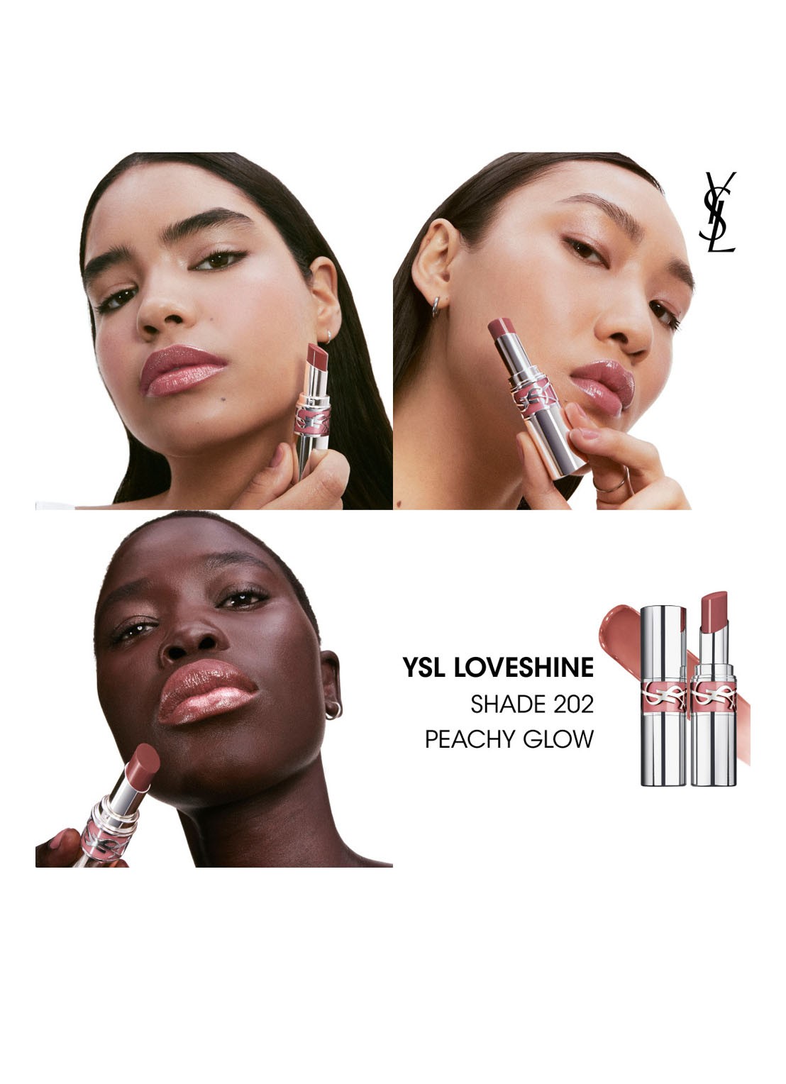 Yves Saint Laurent Loveshine - lipstick - detail 5 202 peachy glow