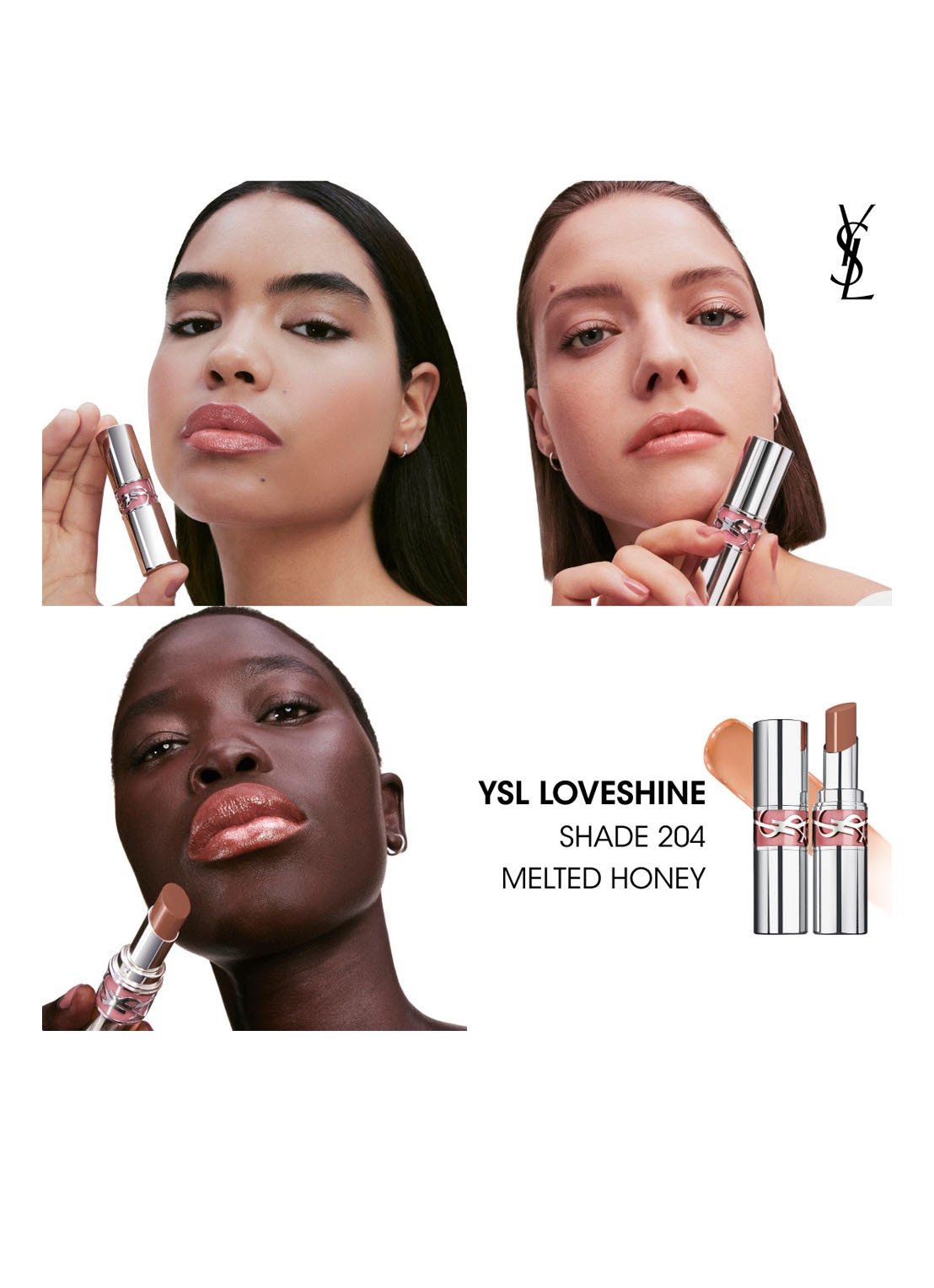 Yves Saint Laurent Loveshine - lipstick - detail 5 204 melted honey