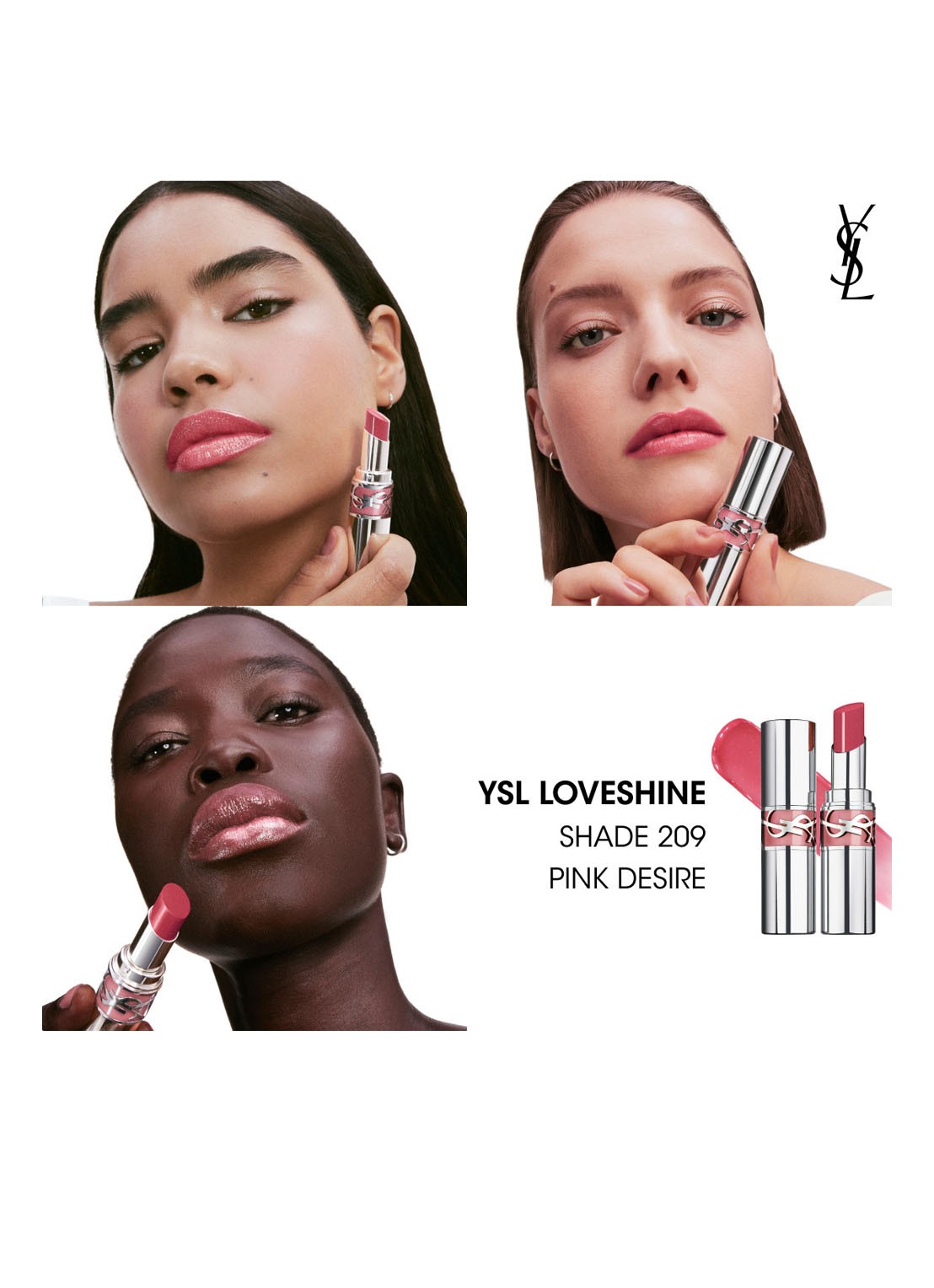 Yves Saint Laurent Loveshine - lipstick - detail 7 209 pink desire