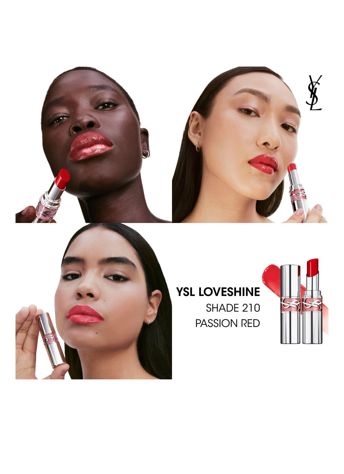 Yves Saint Laurent Loveshine - lipstick - detail 7 210 passion red