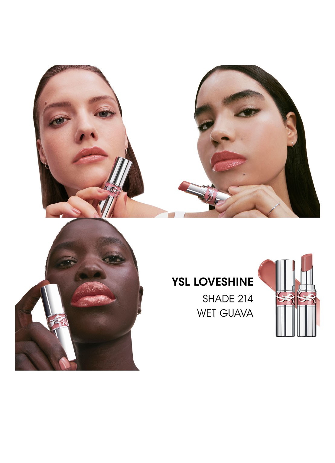 Yves Saint Laurent Loveshine - Lipstick - detail 3 214 wet guava
