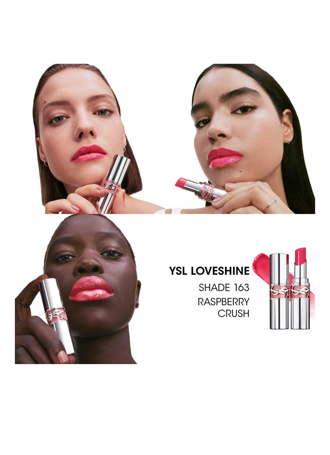 Yves Saint Laurent Loveshine - Lipstick - detail 4 163 raspberry crush
