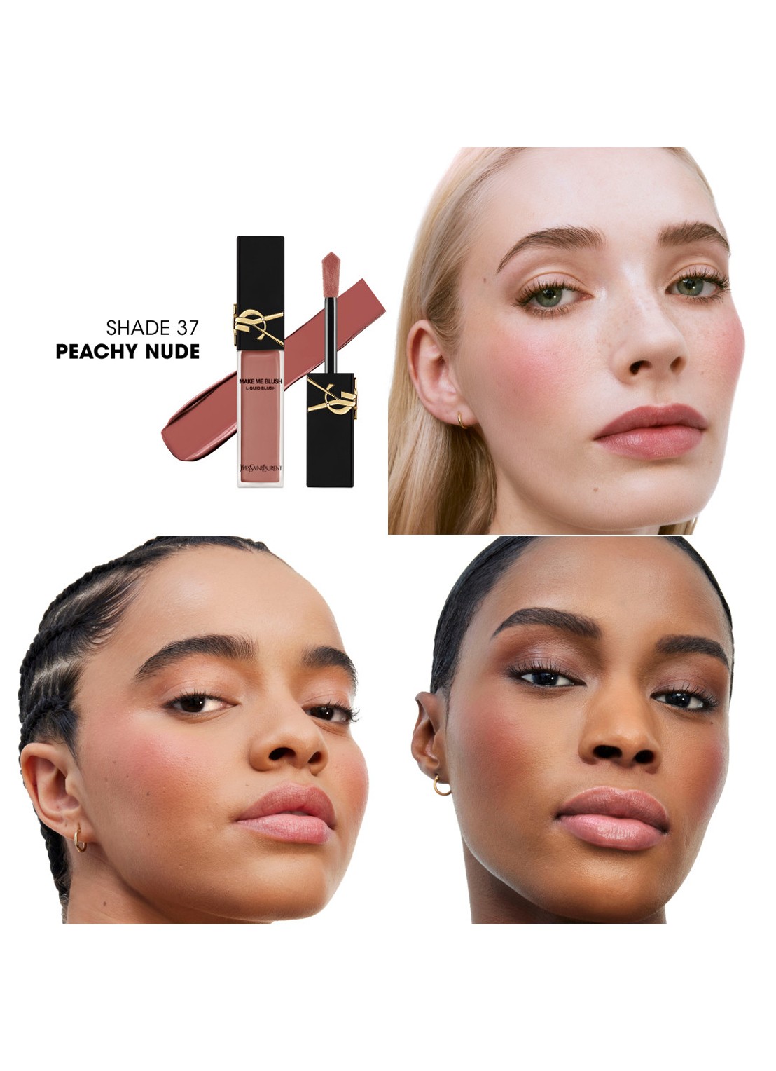 Yves Saint Laurent Make Me Blush Liquid Blush - vloeibare blush - detail 4 shade 37 peachy nude