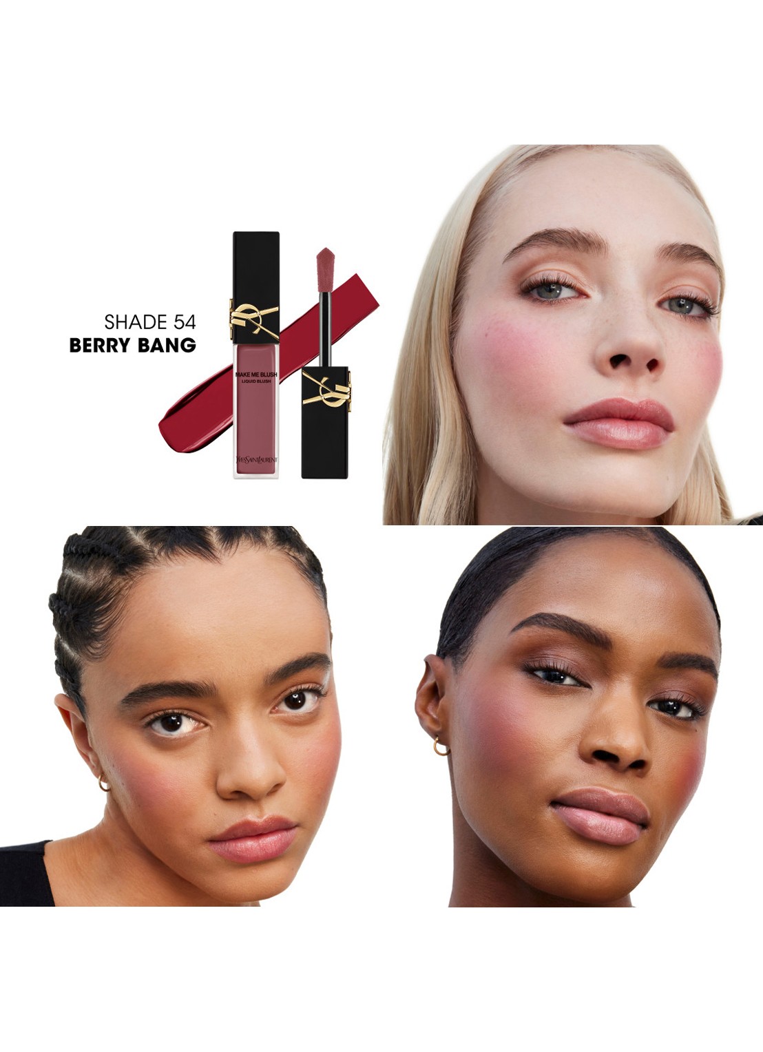 Yves Saint Laurent Make Me Blush Liquid Blush - vloeibare blush - detail 4 shade 54 berry bang