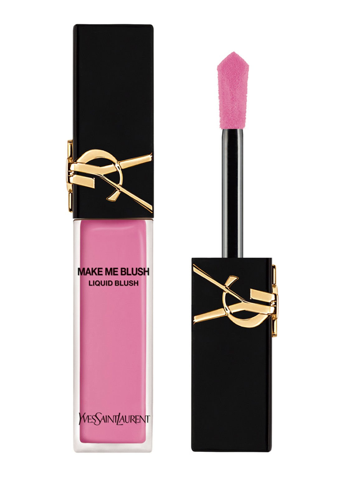 Yves Saint Laurent Make Me Blush Liquid Blush - vloeibare blush - voorkant shade 66 fuschia fling