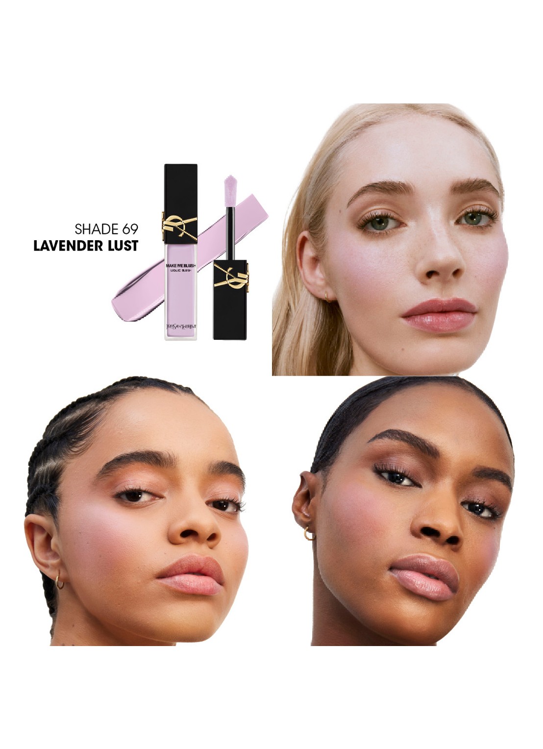 Yves Saint Laurent Make Me Blush Liquid Blush - vloeibare blush - detail 4 shade 69 lavender lust