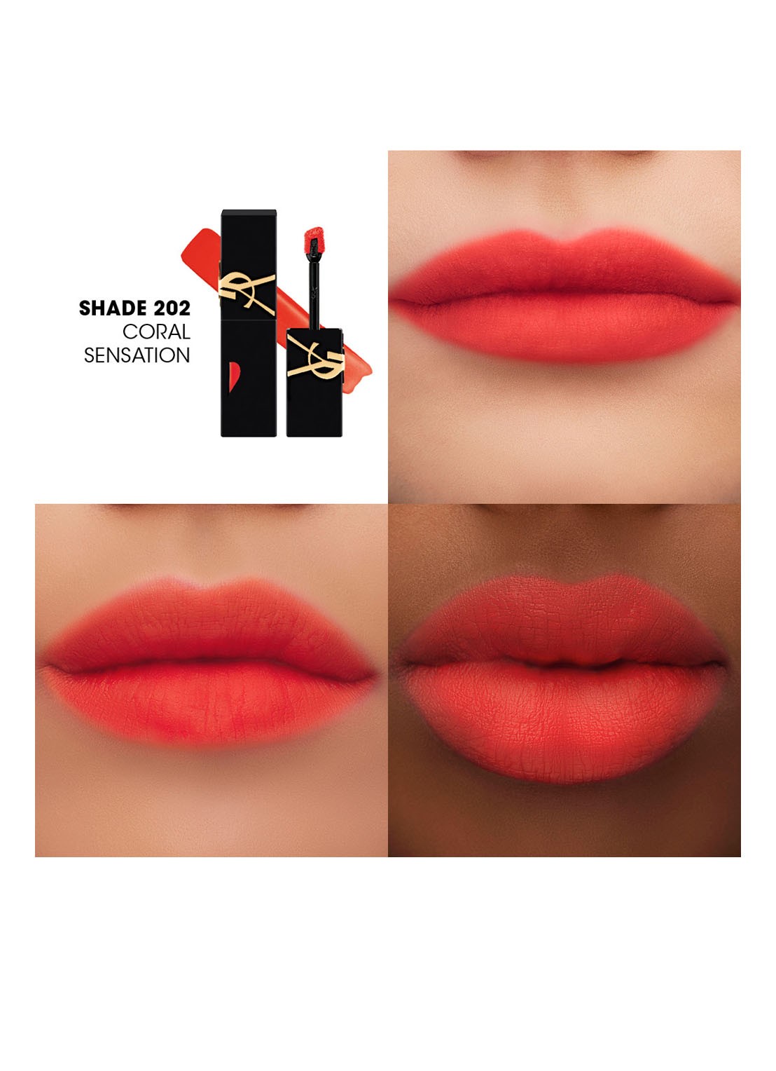Yves Saint Laurent The Inks Blur Blurring Matte Lip Stain - detail 5 202 coral sensation