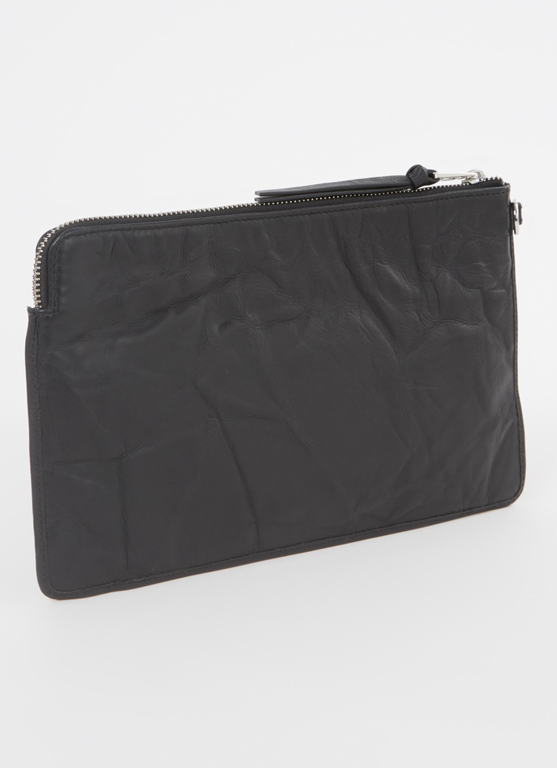Zadig&Voltaire Angel clutch van kalfsleer - achterkant zwart