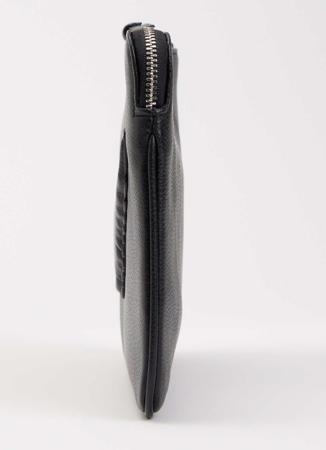Zadig&Voltaire Angel clutch van leer met logo - detail 3 zwart